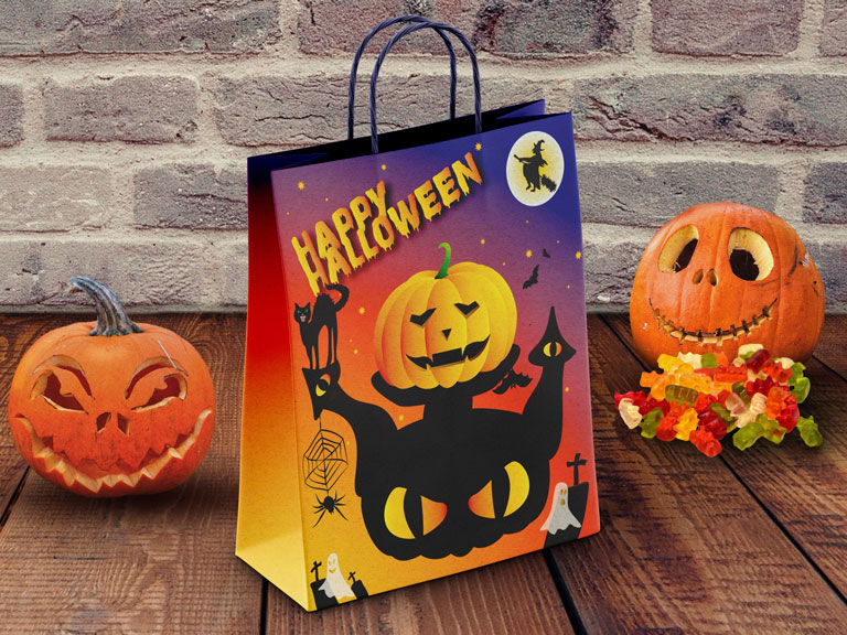 Packaging d'un sac pour Halloween