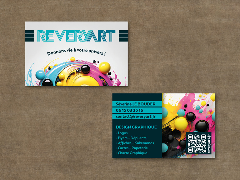 Carte de visite - Revery Art - Graphiste