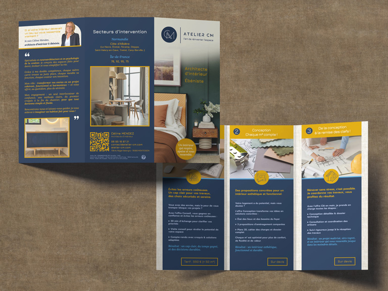 Dépliant - Architecte d'intérieur