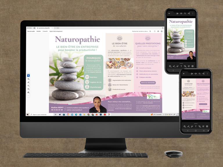 Plaquette Digitale - Naturopathe