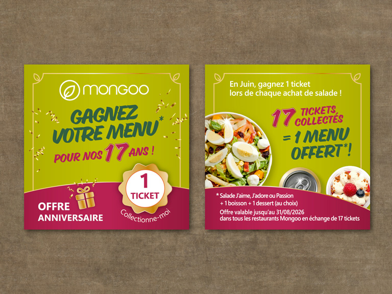Jeu - Ticket à collectionner